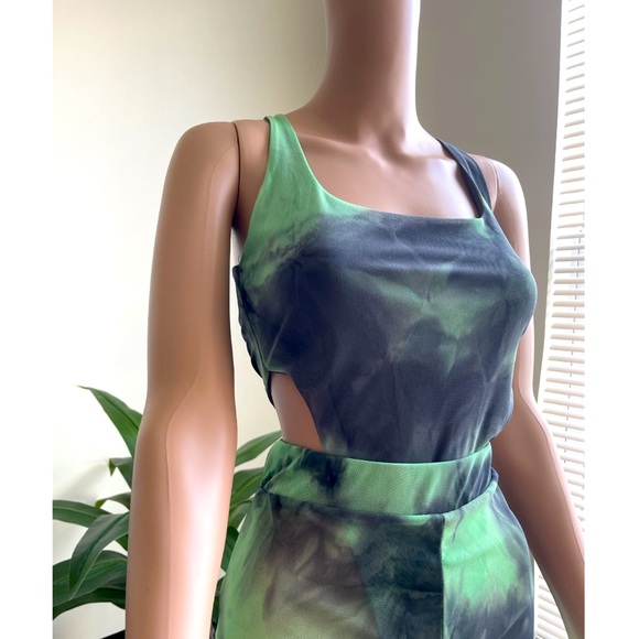 Charcoal Grey Green Blaze Pants Set - Picture 2 of 3